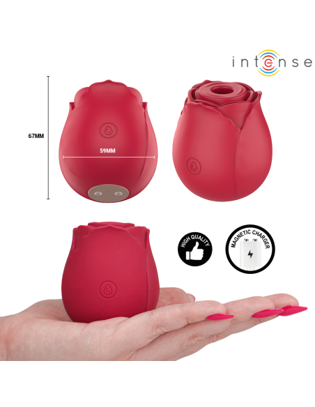 Intense - camellia rosa succionador de clÍtoris por ondas burdeos