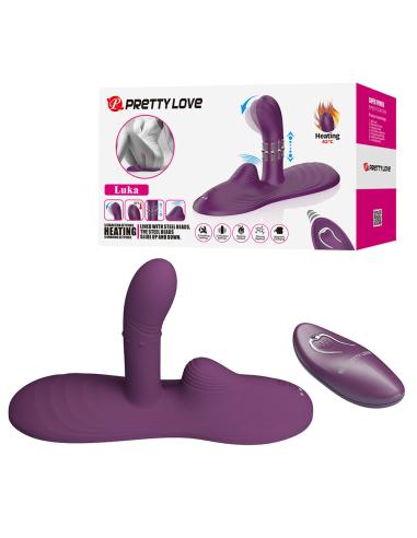 Pretty love - luka sit-down vibrador con efecto calor y control remoto