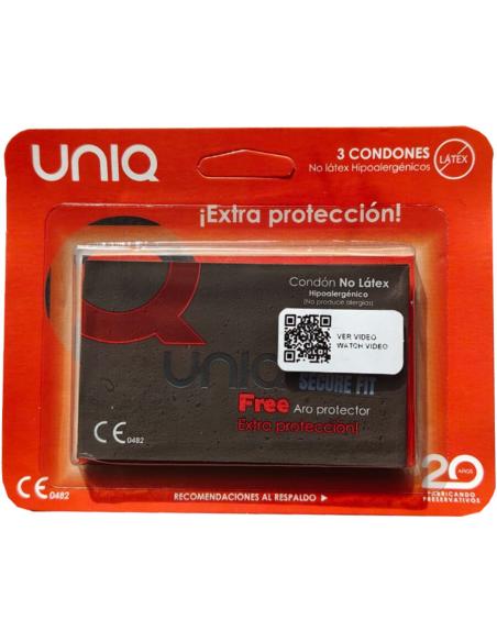Uniq - secure fit preservativos sin lÁtex 3 unidades