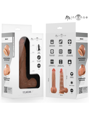 Mr intense - bruce s dildo silicona 17.8 cm -Ø- 4 cm