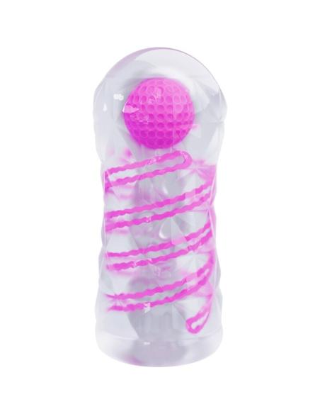 Pretty love - masturbador masculino fantasy espiral interna y bolas transparente