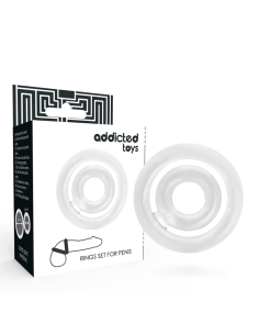 Addicted toys - potenz set anillos pene clear 2