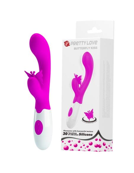 Pretty love - butterfly kiss vibrador rabbit 30 funciones morado