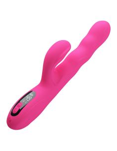 Pretty love - winters vibrador rabbit multifunciÓn con pantalla led rosa 2