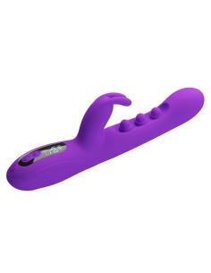Pretty love - sabien vibrador rabbit con estimulaciÓn por golpeteos y led morado 2