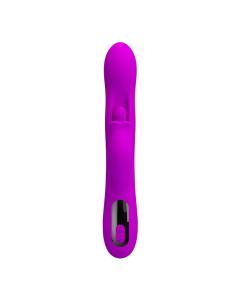 Pretty love - yalanda vibrador rabbit oscilante con pantalla led morado 2