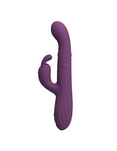 Pretty love - dee vibrador rabbit multifunciÓn oscilante y percutor morado 2