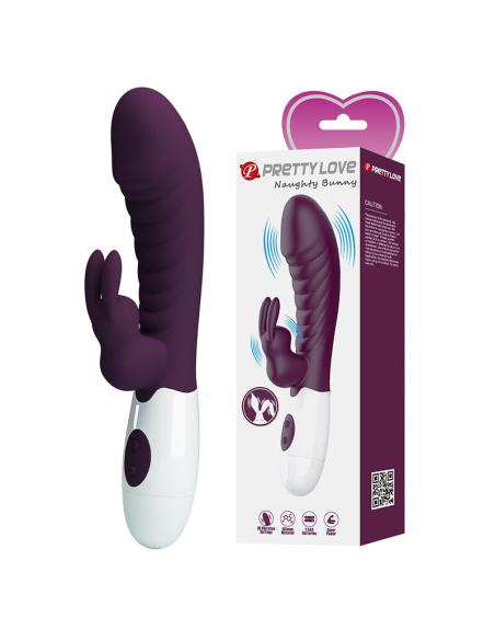Pretty love - naughty bunny vibrador rabbit 30 funciones morado