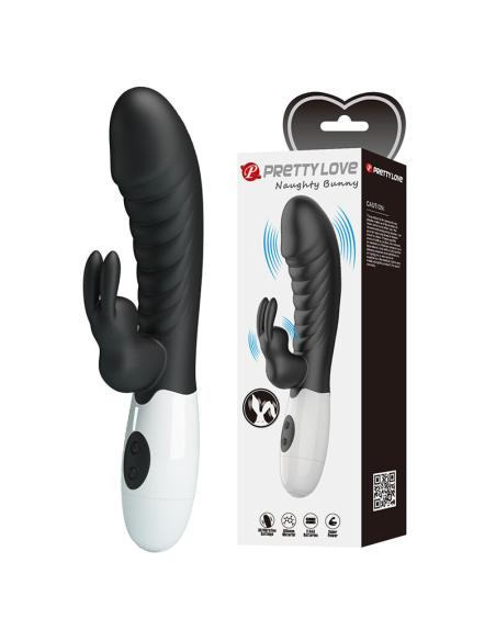 Pretty love - naughty bunny vibrador rabbit 30 funciones negro