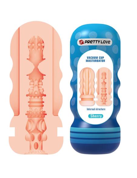 Pretty love - sherry masturbador vagina con ventosa y texturas internas