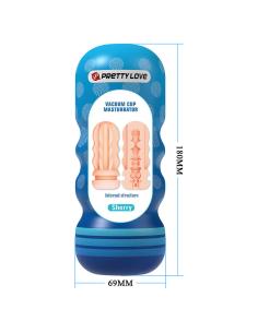 Pretty love - sherry masturbador vagina con ventosa y texturas internas 2