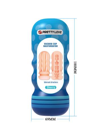 Pretty love - sherry masturbador vagina con ventosa y texturas internas
