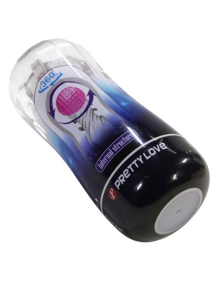 Pretty love - masturbador cup 360º texturizado transparente