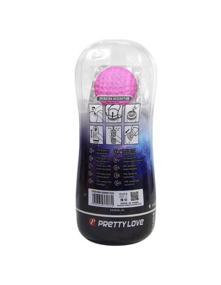 Pretty love - masturbador cup 360º texturizado transparente