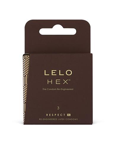 Lelo hex condoms respect xl 3 pack