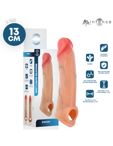 Mr intense - simon s funda de pene silicona 13 cm -Ø- 4 cm