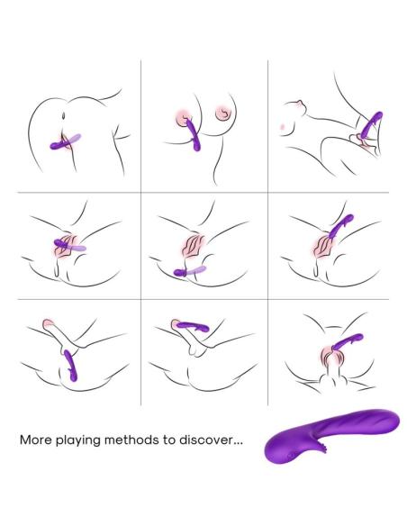 Armony - romance vibrador con estimulador violeta