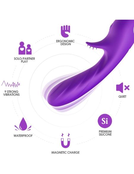 Armony - romance vibrador con estimulador violeta
