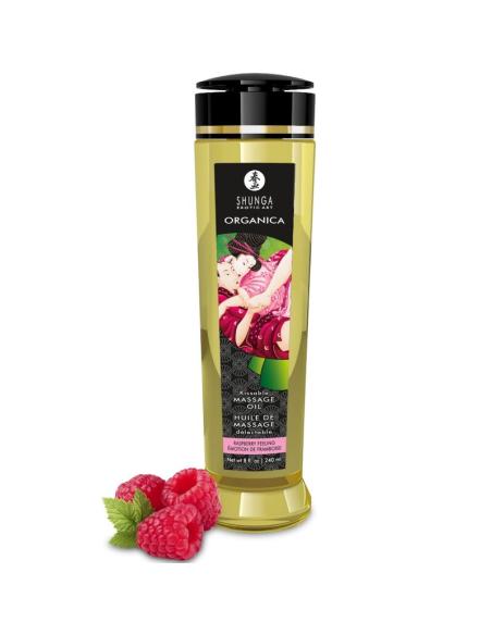 Shunga - aceite de masaje orgÁnico frambuesa 240 ml