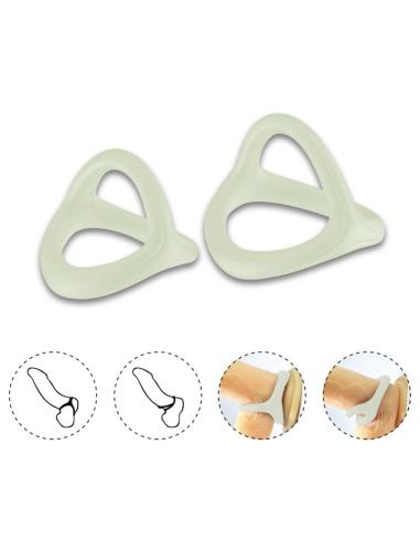 Armony - tresor anillo doble silicona luminoso