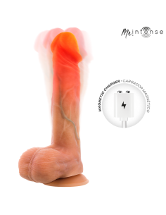 Mr intense - logan dildo vibrador silicona con efecto calor y control remoto 20 cm -Ø- 4.1 cm 2