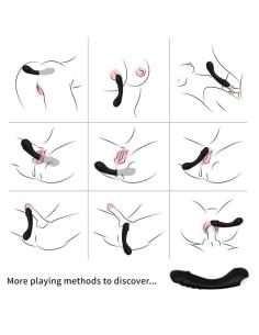 Armony - dildo vibrador punto g silicona negro 2