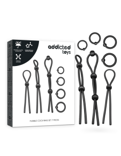 Addicted toys - kit de 7 anillas silicona flexible 2