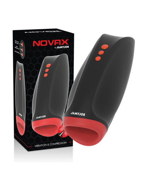 Jamyjob - novax masturbador con vibraciÓn y compresiÓn