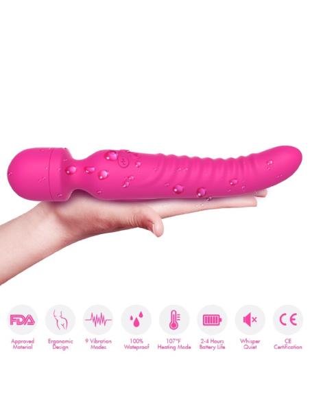 Armony - mission masajeador & vibrador efecto calor fucsia