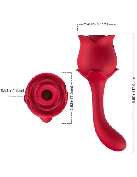 Armony - roselover succionador clÍtoris & estimulador rojo