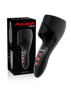 Jamyjob - pulsar masturbador vibrador ajustable con golpeteo en glande