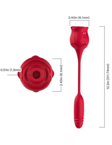 Armony - roseknigth succionador clÍtoris & vibrador rojo