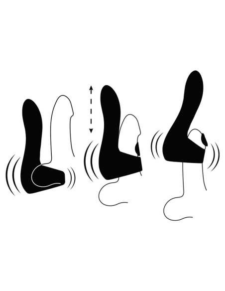 Jamyjob - pulsar masturbador vibrador ajustable con golpeteo en glande
