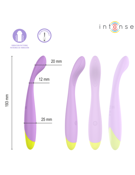 Intense - lucca g-point estimulador flexible recargable usb