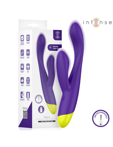 Intense - paolo estimulador rabbit recargable para punto g y clÍtoris
