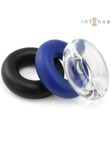 Intense - wick set de 3 anillos varios colores