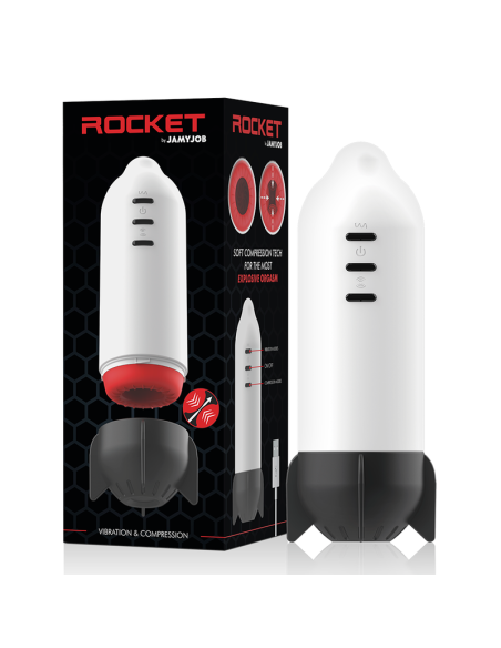 Jamyjob - rocket masturbador tecnologÍa soft compression y vibraciÓn
