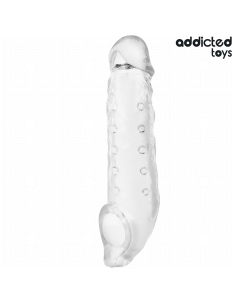 Addicted toys - funda para el pene transparente talla s 23 cm