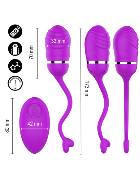 Intense - sookie huevo vibrador con control remoto morado