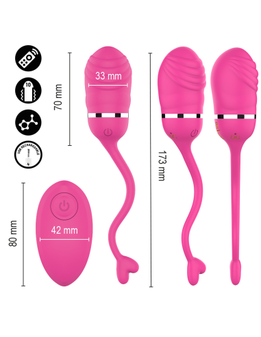 Intense - sookie huevo vibrador con control remoto rosa