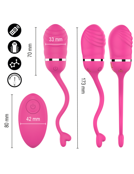 Intense - sookie huevo vibrador con control remoto rosa
