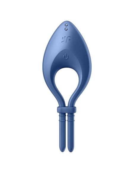 Satisfyer - bullseye anillo vibrador app azul