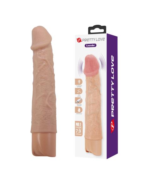 Pretty love - leander vibrador realÍstico flexible
