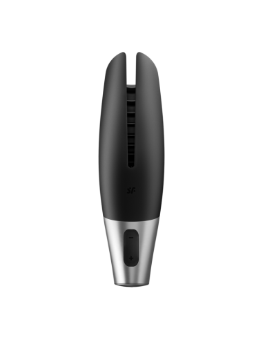 Satisfyer - power masturbator negro y plata