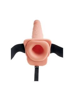Fetish fantasy series - arnÉs ajustable pene realÍstico con testÍculos squirting 19 cm 2