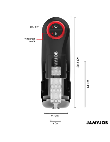 Jamyjob - gravity masturbador vagina automÁtico 5 modos de empuje y efecto sonido
