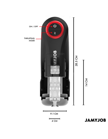 Jamyjob - gravity masturbador vagina automÁtico 5 modos de empuje y efecto sonido