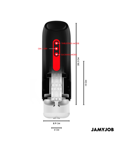 Jamyjob - phantom masturbador vagina automÁtico 5 modos succionador y empuje