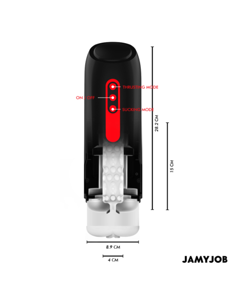 Jamyjob - phantom masturbador vagina automÁtico 5 modos succionador y empuje