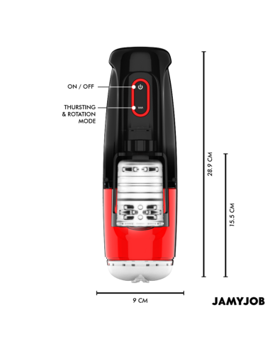 Jamyjob - storm masturbador vagina automÁtico 10 modos rotaciÓn y empuje